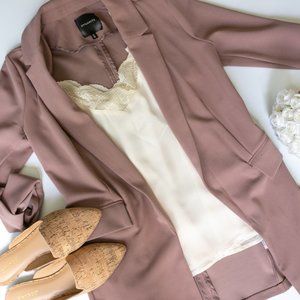 Rose long body blazer from Dynamite